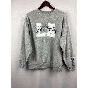 Women’s Range Kiss Large Grey Los Angeles Crewneck